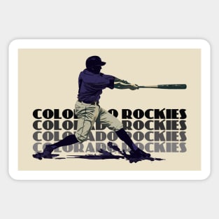 Retro Colorado Rockies Slugger Sticker